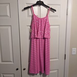 Authentic American Heritage NWT 20 1/2 pink heart and stripe dress